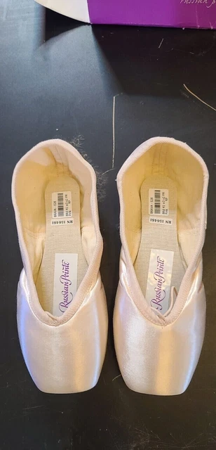Russian Pointe Brava pointe shoes sz 41-W3-V2-FM NEVER WORN