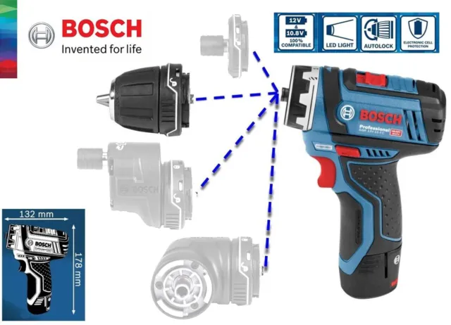 Buy Bosch Professional GSR 12V-35 FC 06019H300B Cordless drill 12