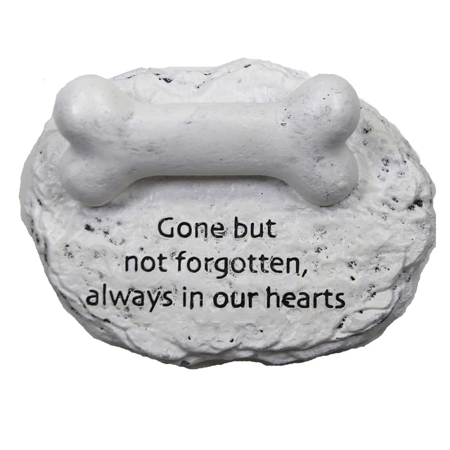 Home & Garden Memorial Dog Bone Polyresin Sympathy Bereavement