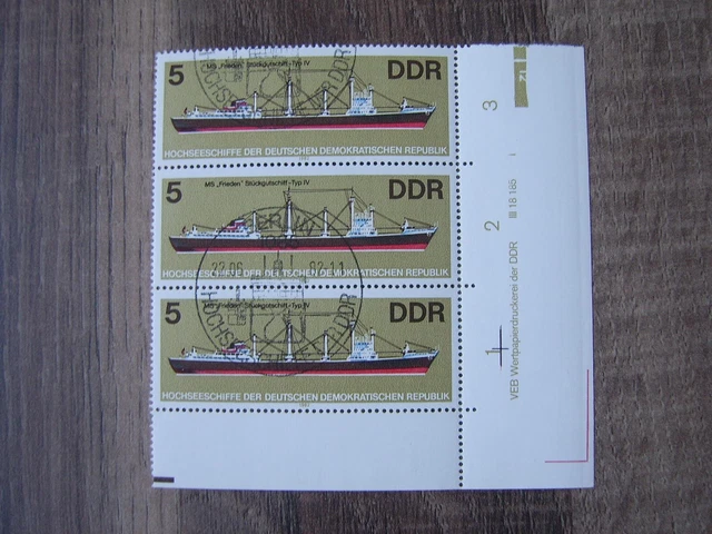 DDR; Mi.-Nr. 2709 voller Druckvermerk FN I, gestempelt