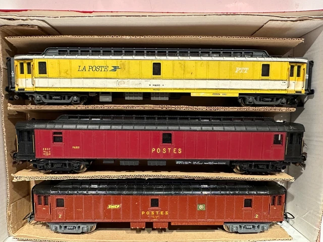 JOUEF - HO 1/87 - x3 wagons en boîte d'origine