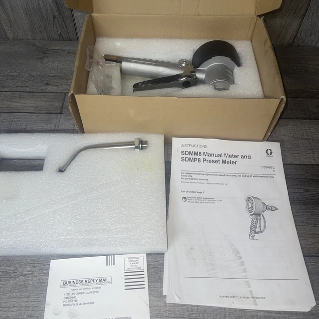 NOS Brand new! Graco SDMP8 Preset Meter PN 24u956