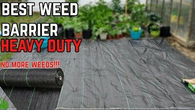 Heavy Duty Weed Control Fabric Membrane Garden Ground Cover Mat Landscape 100Gsm