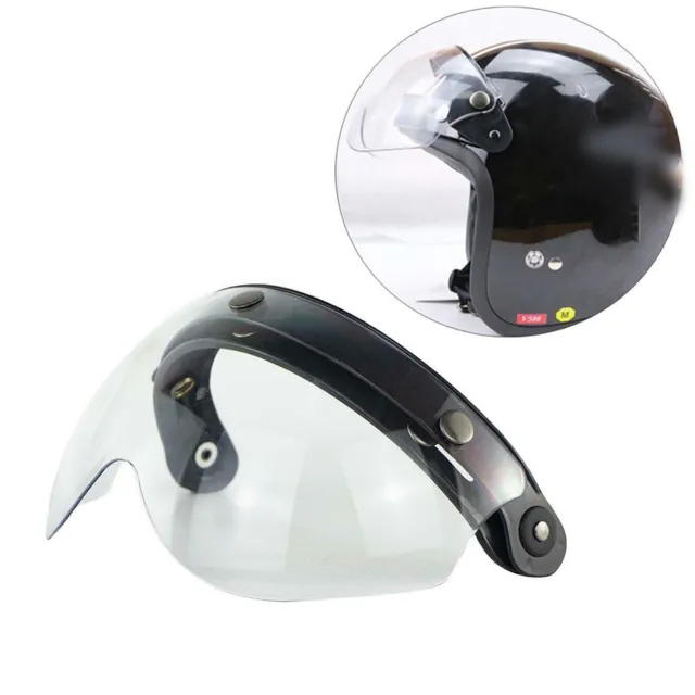 Shield Your Eyes with Flip Up Down Visor Lens for Clear 3 Snap Helmets