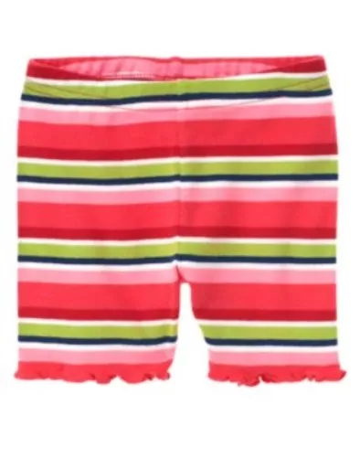 Gymboree Blooming Nautical Color Striped Bike Shorts 6 12 18 24 2T 3T 4T 5T Nwt