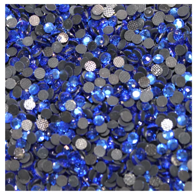 Strass  BLEU SAPHIR 500 ex mélange s6+ s10+ s16+ s20 HOT FIX RHINESTONE mixed