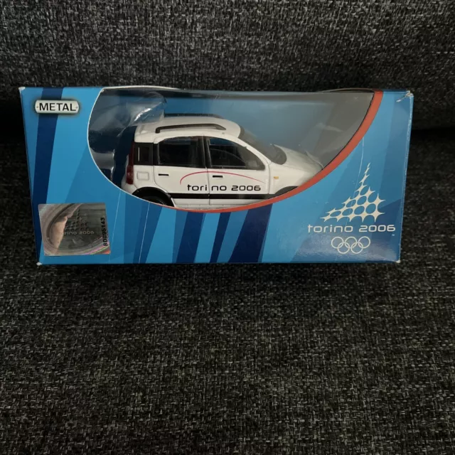 FIAT PANDA 4X4 Olympic Games Torino 2006 Norev 164 in Box Majorette