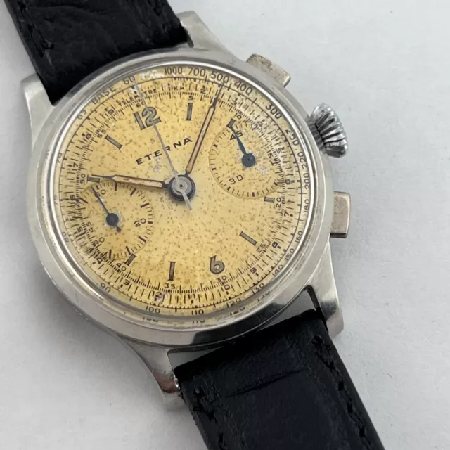 VINTAGE ETERNA Manual Wind Chronograph Valjoux 22 35 Mm EUR 879 22 PicClick FR