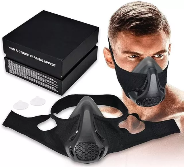 High Altitude Mask, Training Sport Mask Men to Improve Lung Capacity, Elevation