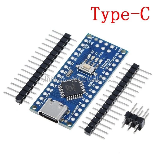 Nano V3.0 Type-C ATmega328P-AU CH340 5V 16MHz Driver Micro Controller Board KIT