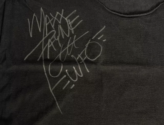 WCW Maxx Payne Hand Signed Living Insanity Brian James Nick Patrick Band T-Shirt 2