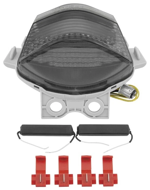 BikeMaster Integrated LED Taillight Smoke Kawasaki EX650A Ninja 650R 2006-2008