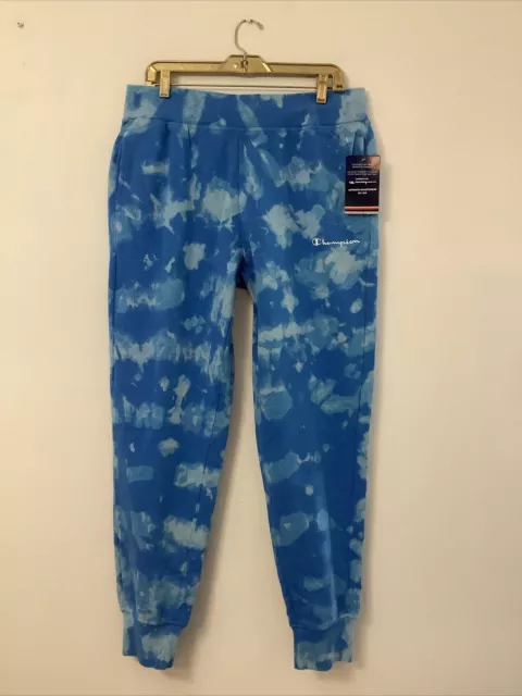 Champion mens joggers XL garment dyed carolina blue clouds