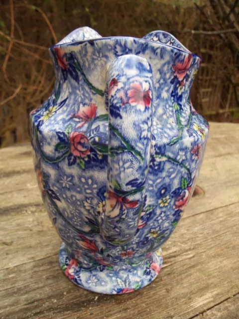 Maling for Ringtons Large Jug- "Chintz - Blue" - 1930's - Undamaged 2