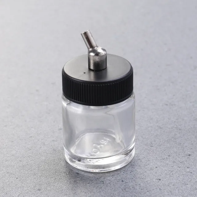 22cc Airbrush-Flaschen Aus Klarem Glas Sprühpistole Mit Deckel