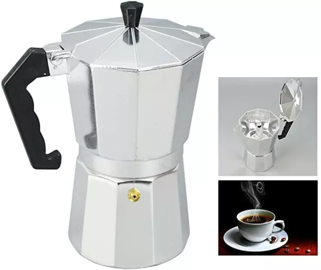 Cafetière Italienne Mini 300 ml  Induction 3 Tasses Aluminium induction Express 3