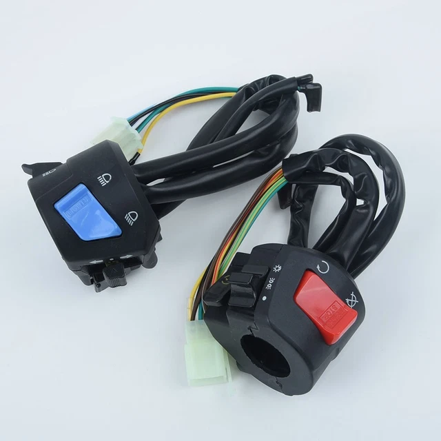 Ergonomic Motorcycle Handlebar Switch Pair Enhanced Comfort & Functionality