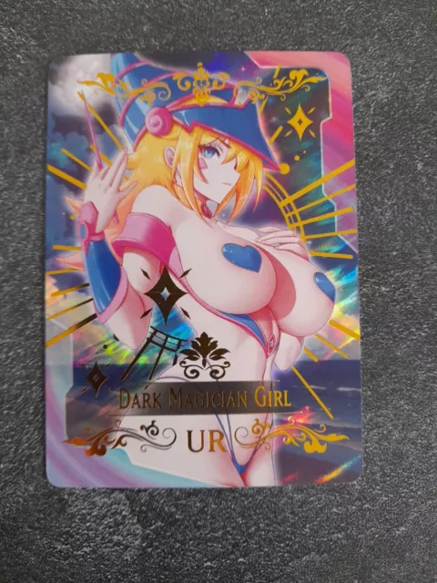 Dark Magician Girl CARTE UR Goddess Story Anime Waifu Doujin Holo Foil Card