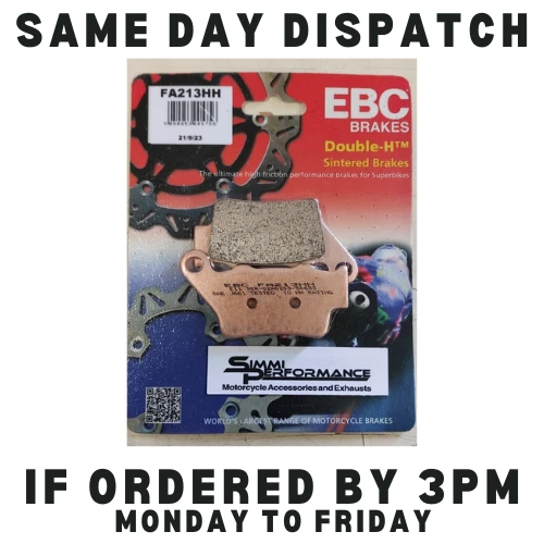 thumbnail image 2 of EBC FA213HH Sintered Rear Brake Pads For BMW F800 R 2009-2010 - High Performance 2 of 3