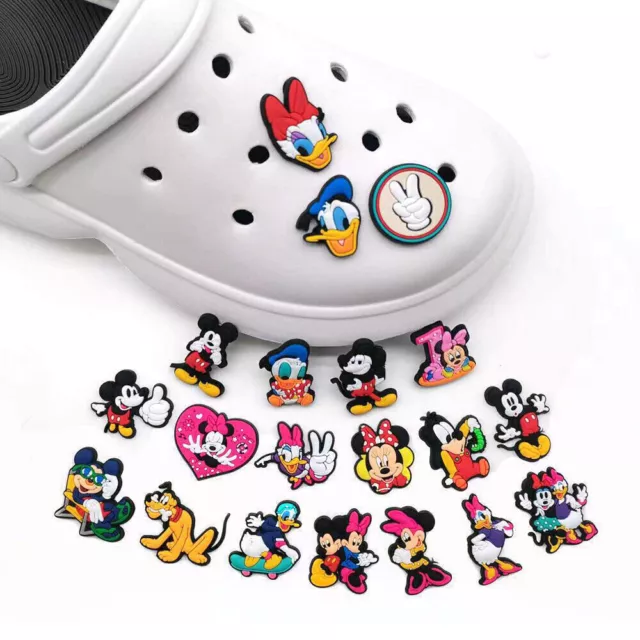 20PCS Cartoon Shoe Charms for Croc Clog Sandals Decorations Shoes Accessories