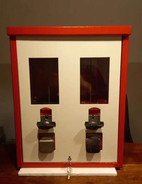 Kaugummiautomat und Kapselautomat, 2 Schacht, Retro, Sammler, Geschenk, Vintage