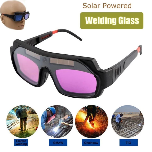 Occhiali da saldatura Caschi da saldatura Oscuramento automatico Occhi Goggle