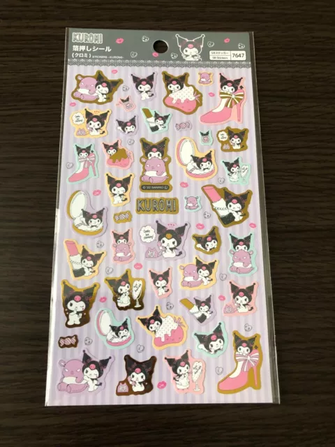 DAISO sanrio Kuromi stickers Japan limited New