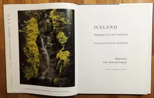 Iceland : Photographs by Eliot Porter. Text by Jonathan Porter. Porter, Eliot an 3