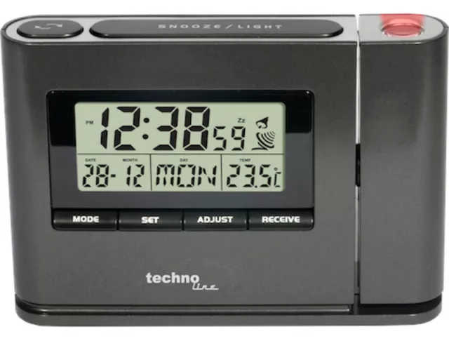 TechnoLine WT 519 Projection Heure Numérique Température Réveil Horloge Radio