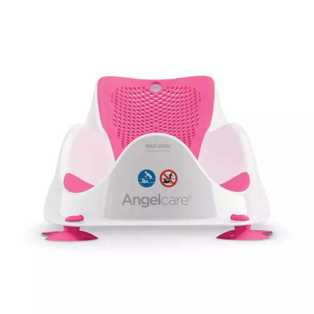 Angelcare Bright Pink Soft Touch Mini Bath Support Small - CHECK DIMENSIONS 2
