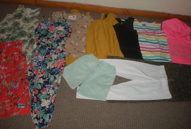 Bundle Girls Clothes age 7-8yrs Shorts T-shirts Hoodie Dress Leggings Jean Next