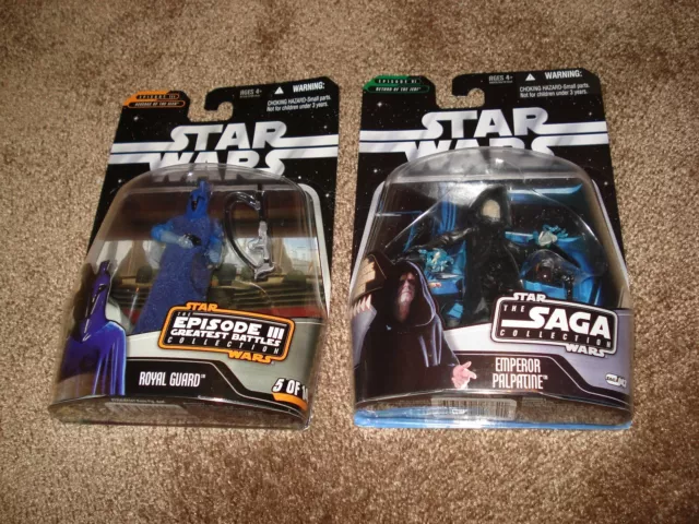 "Star Wars 2006 (2-Set) ""Blaue Königliche Guard"" & ""Emperor Palpatine-Saga 043"