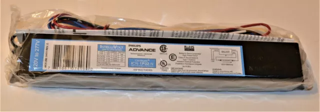 Neuf Philips Advance Centium ICN-4P32-N 120V '277V 4 Lampes Ballast Électronique