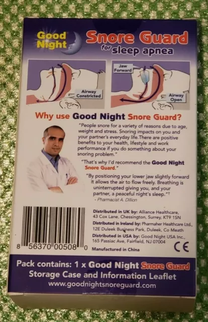 Good Night - Snore Guard - Used for Sleep Apnea / Prevents snoring - New in Box 3