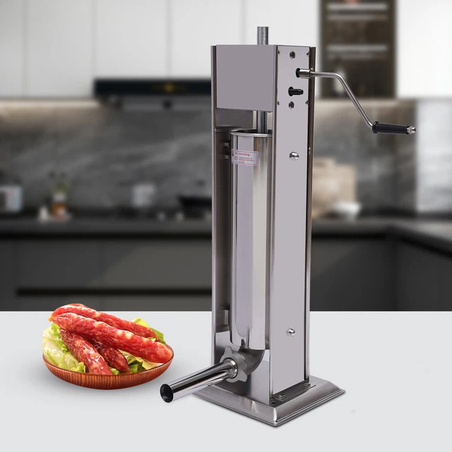 Sausage Stuffer 7L/11lbs Sausage Maker Meat Filler Machine Stainless Steel