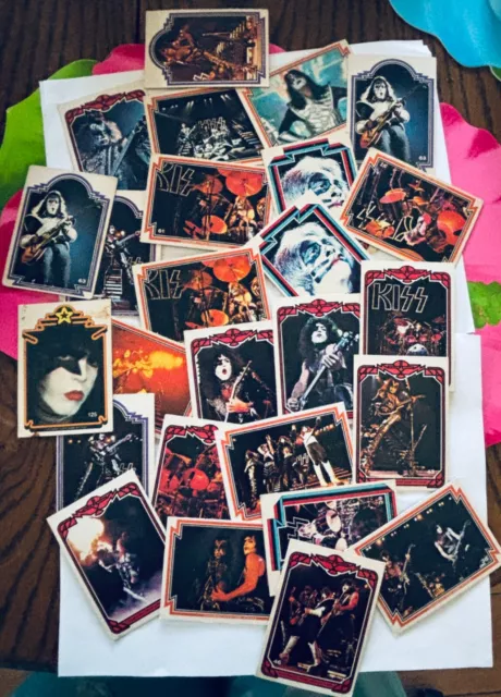 Vgt 1978 Aucoin Mgt KISS Bubble Gum Cards  Lot of 26 Cards. Lot #2
