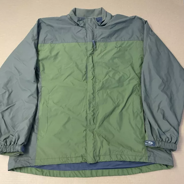 Champion Jacket Adult Extra Large Green Pockets Outdoors Windbreaker Zipper Mens