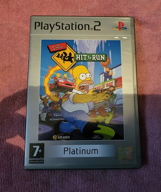 The Simpsons Hit And Run Sur PS2 - Version PAL - Complet (CIB) - État Correct