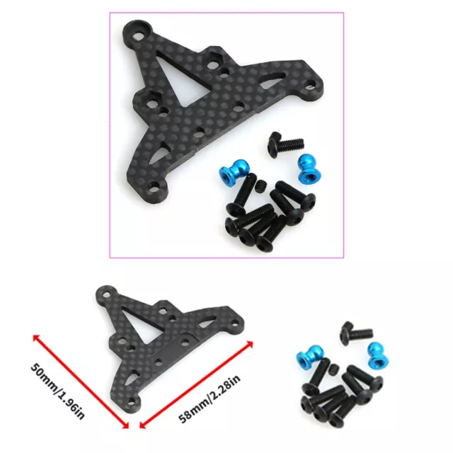 Carbon Fiber Front Gearbox Mount Accessories for TAMIYA XV01 1/10 Model RC Car