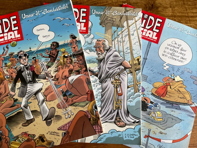 lot de 3 magazines BD FLUIDE GLACIAL Numeros 553 556 557