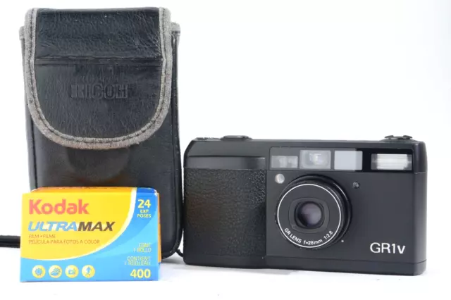 READ [ MINT w/ Case ] Ricoh GR1V Black 35mm Point Shoot Film Camera JAPAN