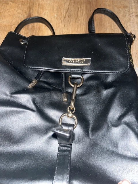 VERSACE Parfumes Day-Backpack Black/gold.  Never Used