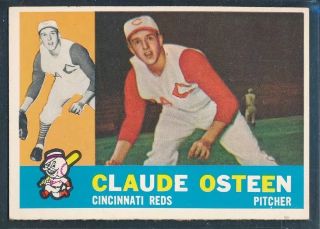 1960 Topps Set-Break #206: CLAUDE OSTEEN "Cincinnati Reds" ~ EX-MT