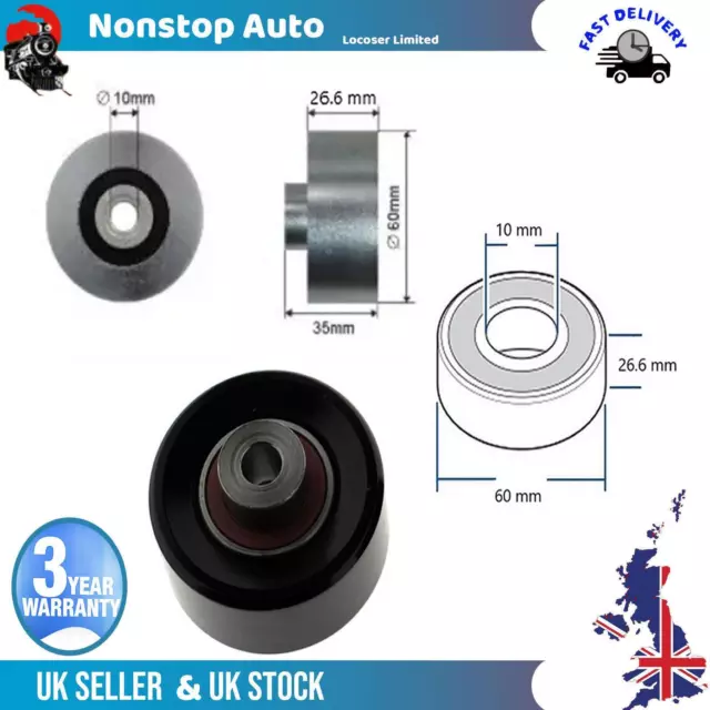 Fan Belt Tensioner Pulley -V- Ribbed Belt Idler  For FORD Transit Connect 1.8