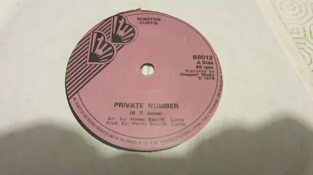 Winston Curtis/Honey Boy Private Nummer/London With Love 7" *sehr guter Zustand+*