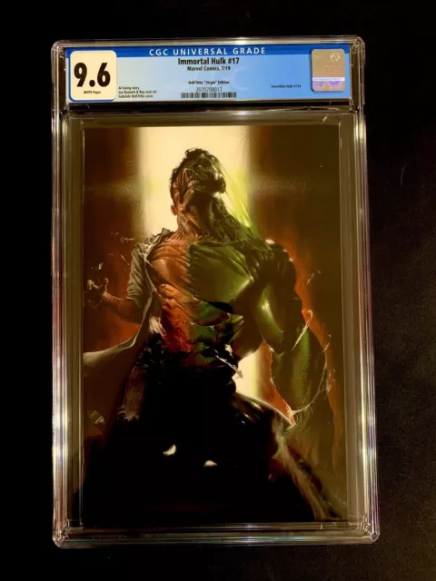 Immortal Hulk 🔥 #17 CGC 9.6 Dell Otto Virgin Cvr! HTF! Marvel Comics!