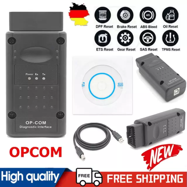 V1.99! OPEL OP COM Vauxhall OBD2 Diagnostic Code Reader Scanner Tool OPCOM Neu