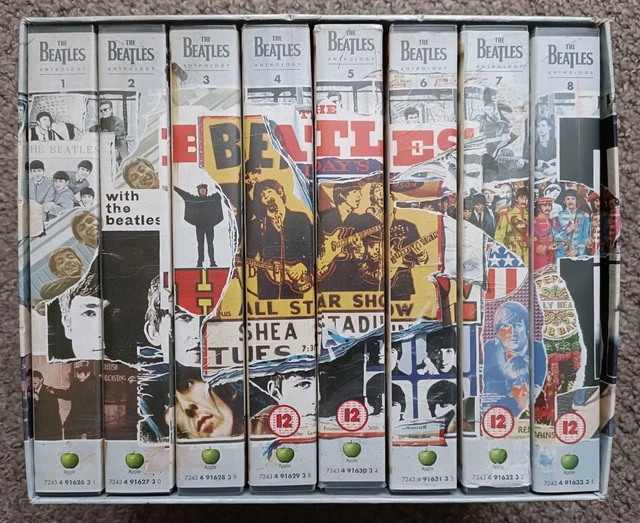 THE BEATLES ANTHOLOGY VHS Video Box Set of 8 Video Tapes EMI Apple 1996