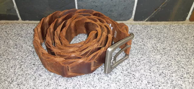 QUALITY GENUINE LEATHER Belt, Made In Guatemala Men’s size 38 Brown $11 ...