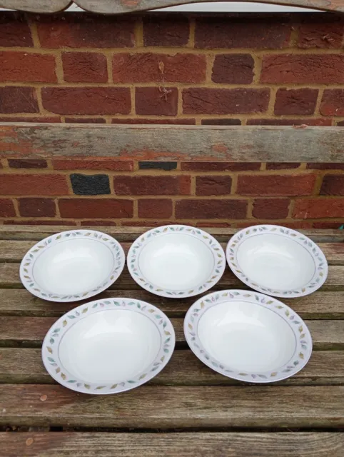 5X Marks And Spencers Berries And Leaves Cereal Bowls.